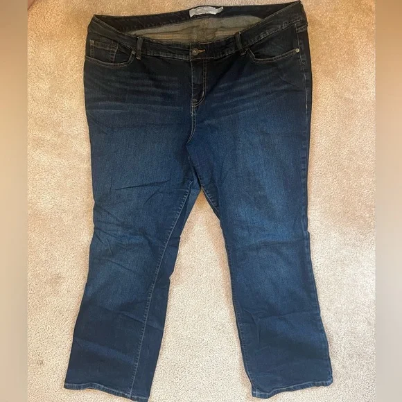 Torrid Denim Boyfriend Jeans Womens Blue Stretch Straight 22T - Picture 2 of 7